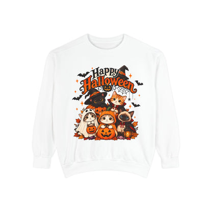 Halloween Cats & Pumpkins Sweatshirt