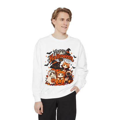 Halloween Cats & Pumpkins Sweatshirt