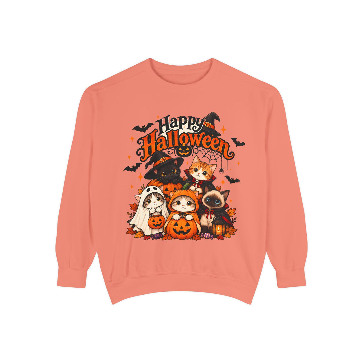 Halloween Cats & Pumpkins Sweatshirt