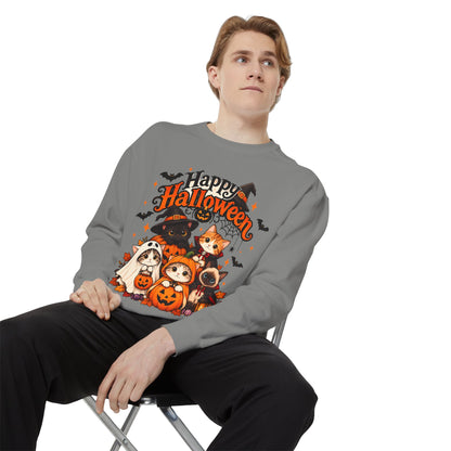 Halloween Cats & Pumpkins Sweatshirt