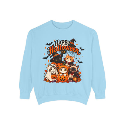 Halloween Cats & Pumpkins Sweatshirt