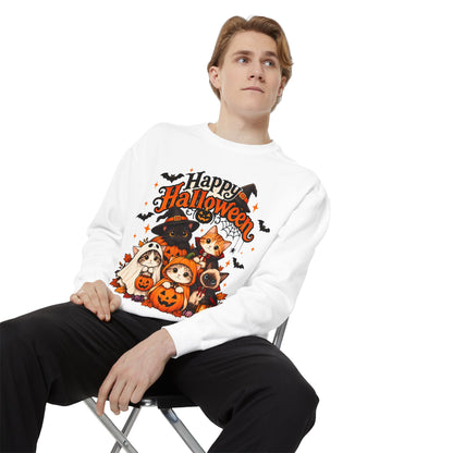 Halloween Cats & Pumpkins Sweatshirt