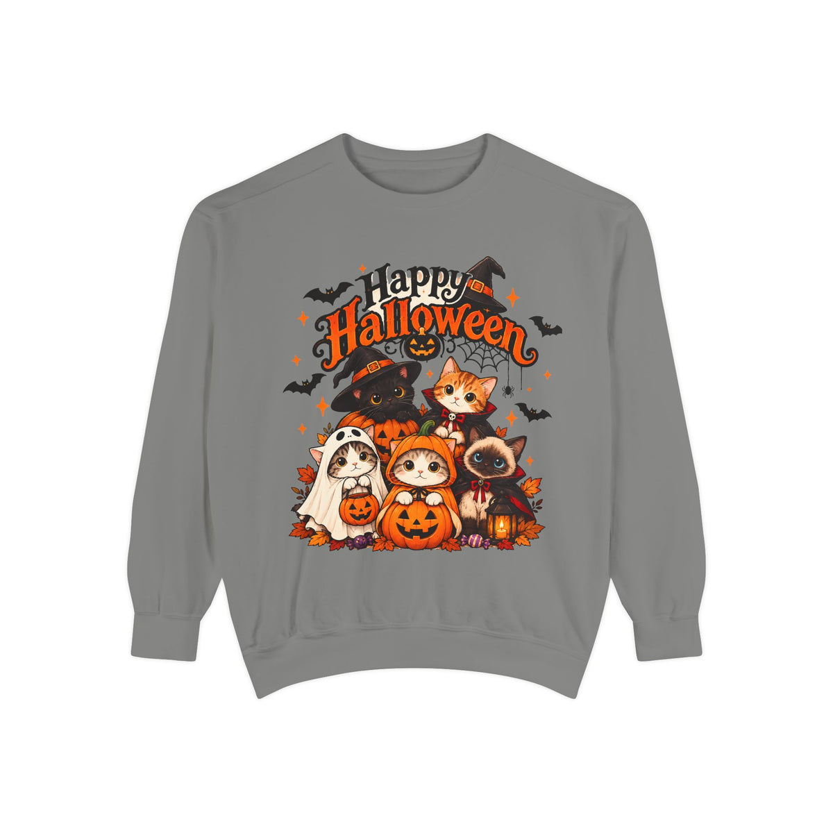 Halloween Cats & Pumpkins Sweatshirt