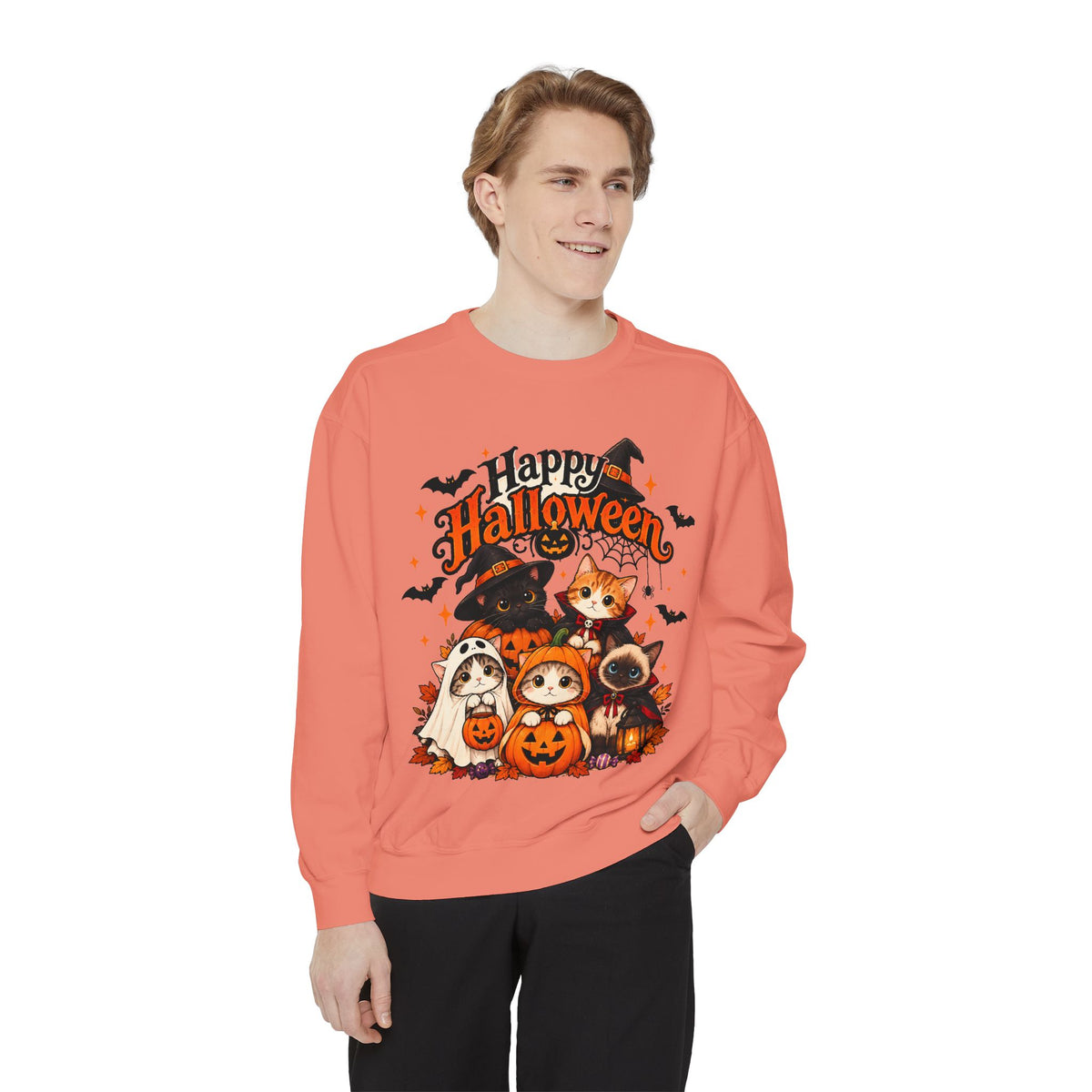 Halloween Cats & Pumpkins Sweatshirt