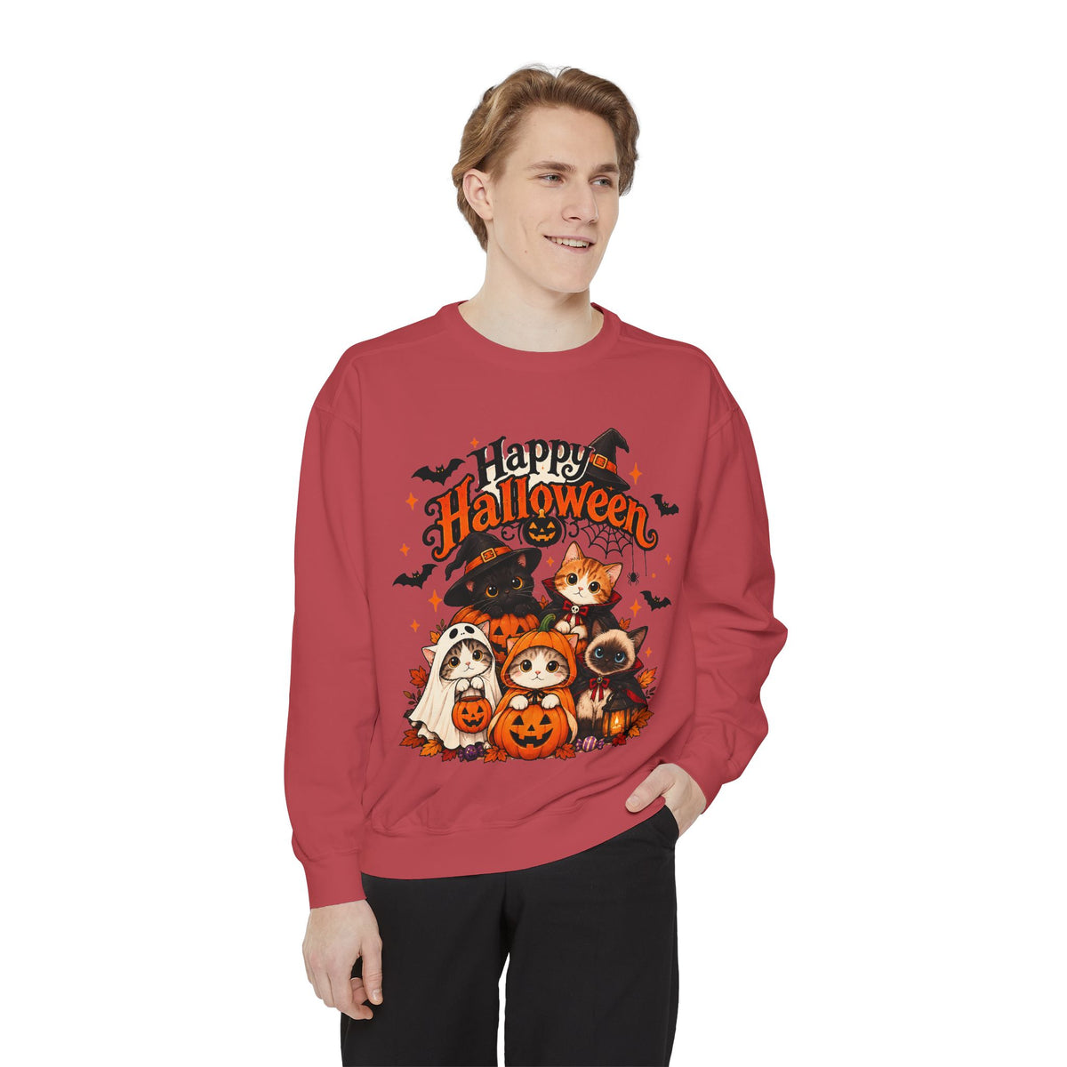 Halloween Cats & Pumpkins Sweatshirt