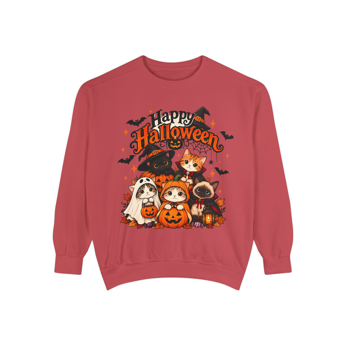 Halloween Cats & Pumpkins Sweatshirt